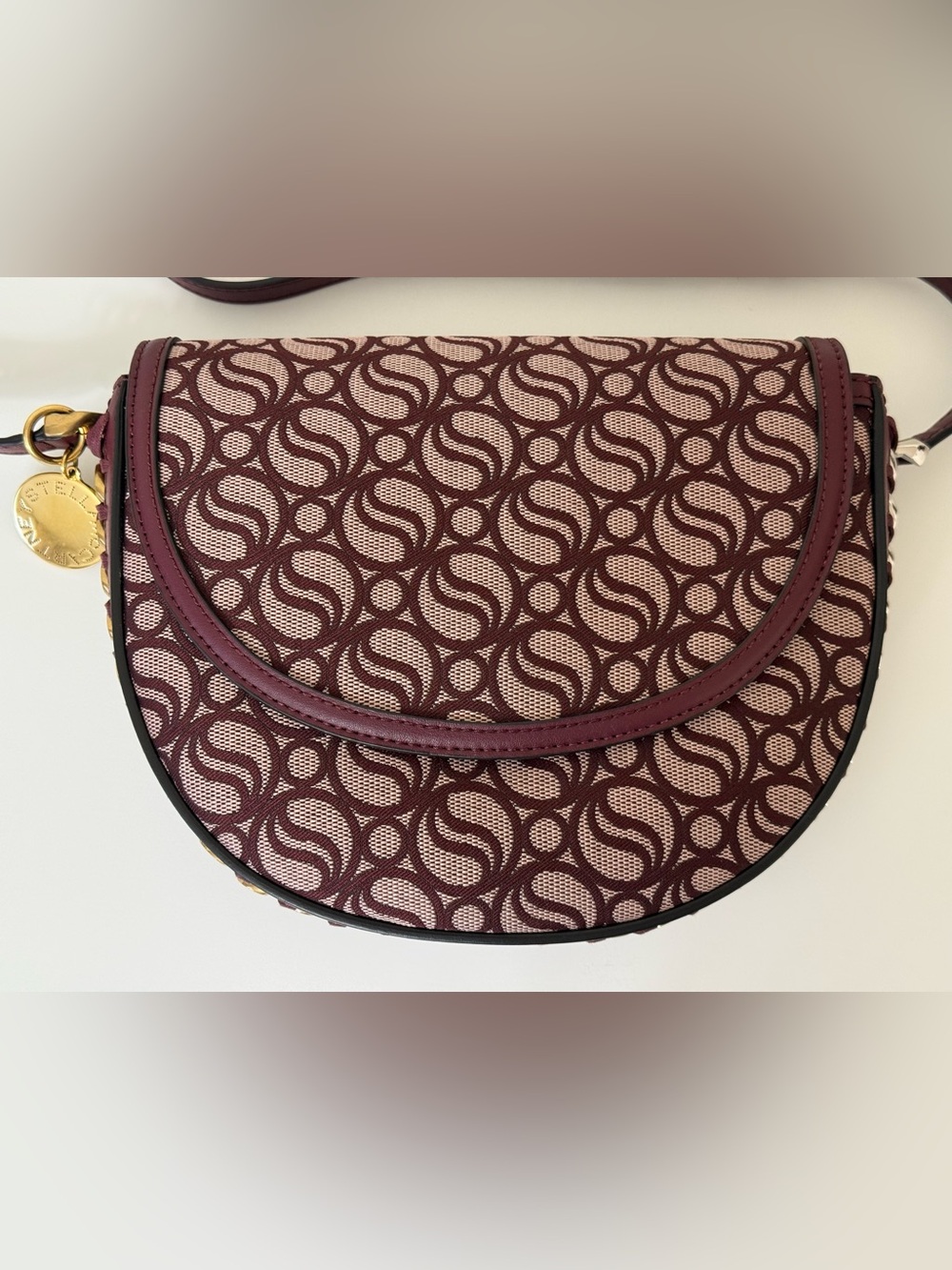 STELLA MCCARTNEY Frayme Medium S-Wave Flap Shoulder Bag - Picture 7 of 15